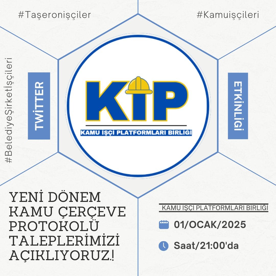 Kamu İşçilerinden X etkinliği duyurusu: Kamu Çerçeve Protokolü Beklentilerimizi Açıklıyoruz