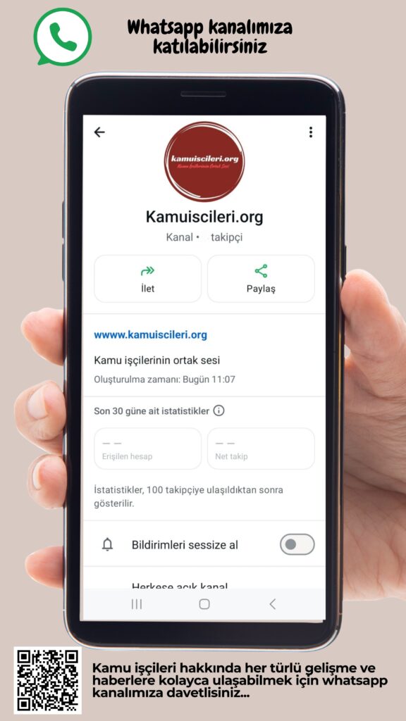 Kamuiscileri.org Whatsapp Kanalımız Açıldı