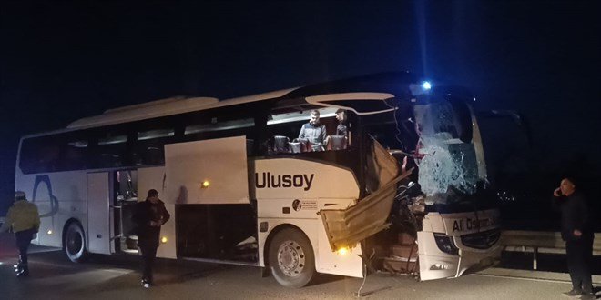 Afyonkarahisar’da otobüs kazası: Yaralılar var