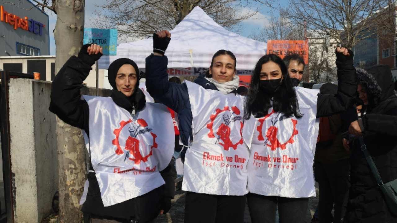 HepsiJET’in tazminatını ödemediği kadınlar eylemde: Tacize ses çıkamadılar