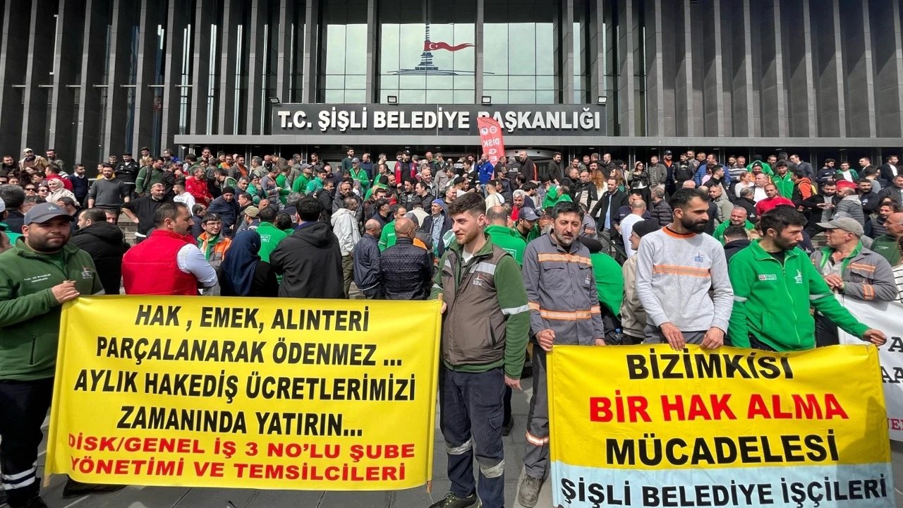 Şişli Belediyesi’nde işçi eylemi: Ekmek yoksa barış da yok!