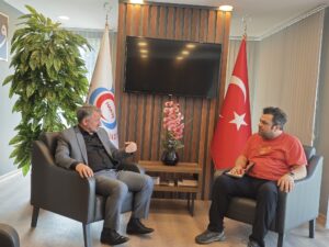 İstanbul 3 Nolu Şube Başkanı Balekoğlu ve Kamulog GYY Şahin işçi sorunlarını masaya yatırdı