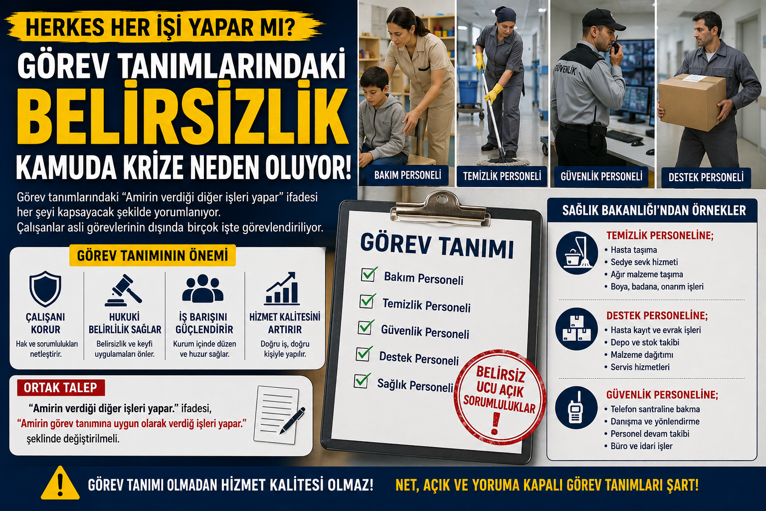 Kamuda Görev Tanımı Sorunu! Görev Tanımındaki Belirsizlik Tartışma Konusu!