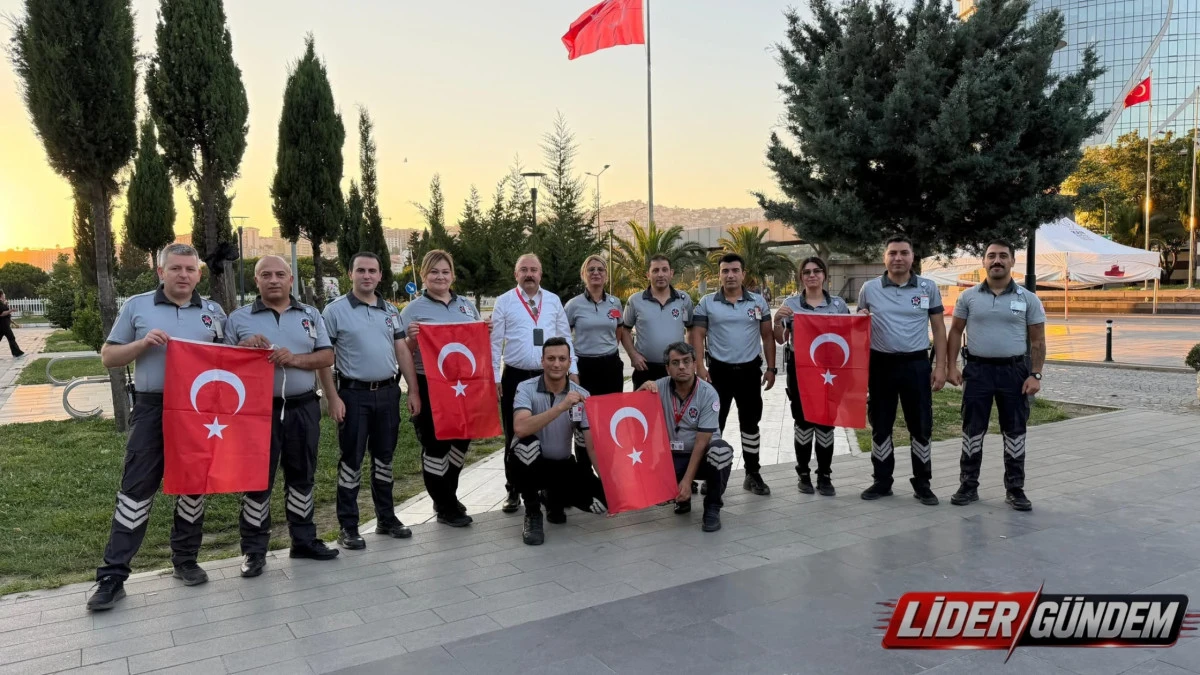 Kartal Dr. Lütfi Kırdar Şehir Hastanesi Güvenlik Görevlilerinden 15 Temmuz Şehitlerine Vefa